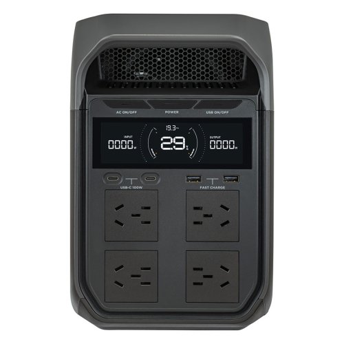 Зарядна станція EcoFlow DELTA 3 1024Wh 1800W, китайські розетки з перехідниками