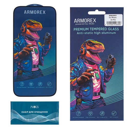 Захисне скло ARMOREX 5D High-Alum AntiDust для iPhone 16 Pro