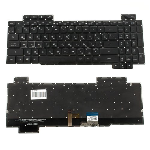 Клавіатура для ноутбука ASUS GL703GS/GL703GM, чорна, без рамки, RGB-підсвітка, RU Original