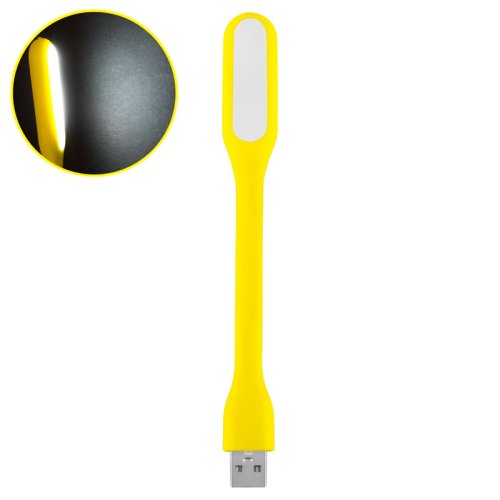 Гнучка USB лампа-світильник 5V 1,2W, жовта