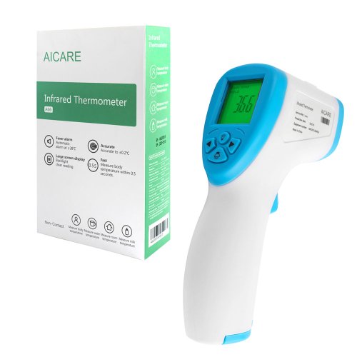 Безконтактний інфрачервоний термометр AICARE A66, точність 0,2°C, вимір 0,5 с