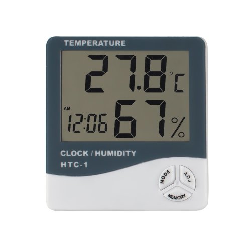 Цифровий термометр-гігрометр HTC-1 для дому: температура й вологість