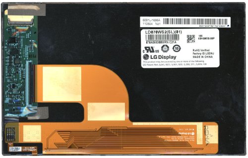 Матриця для планшета 7" Slim, 40pin знизу ліворуч, 1024x600 LED, глянець, LG LD070WS2(SL)(01)