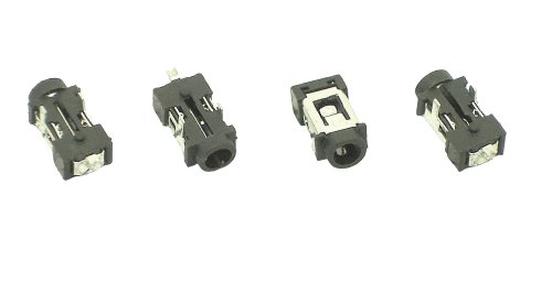 Вертикальний роз’єм живлення для планшета №2 0,7×2,5 мм, пластик, центр. контакт 0,7 мм