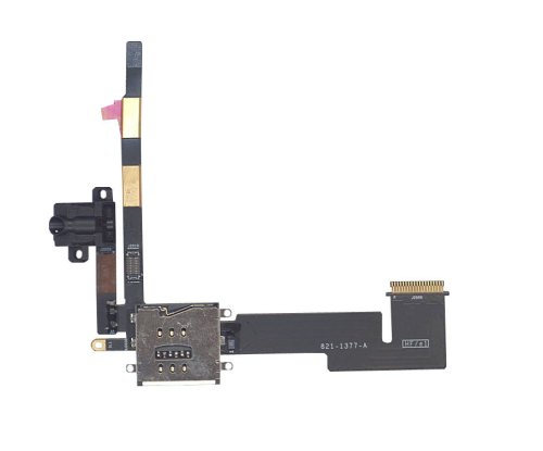 Шлейф аудіороз'єму з конектором SIM-карти для Apple iPad 2