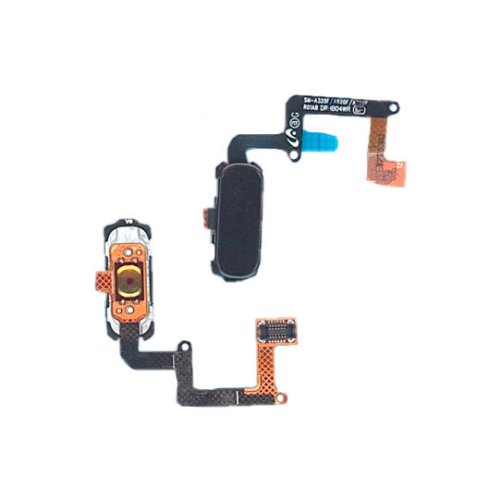 Кнопка Home з механізмом і шлейфом для Samsung A320, чорна