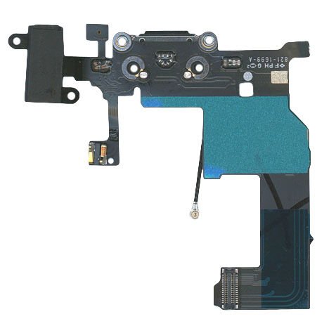 Шлейф аудіороз’єму (гарнітури) для Apple iPhone 5, чорний