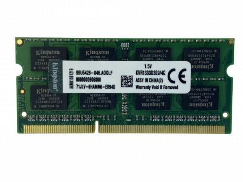 Модуль пам’яті Kingston SODIMM DDR3 4GB 1333MHz 1.5V 204-pin KVR1333D3S9/4G