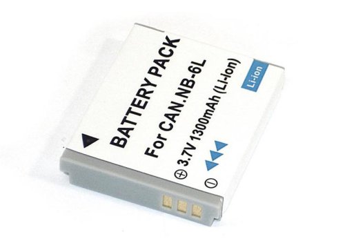 Акумулятор Li‑ion NB‑6L 3.7V 1300 мА·год для Canon Digital IXUS 85