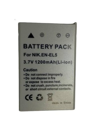 Акумулятор Li‑ion 3,7 В 1200 мА·год для Nikon EN‑EL5 (Coolpix 3700)