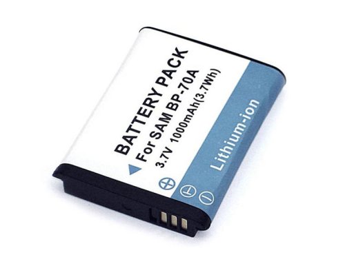 Акумулятор Li‑ion 3.7V 1000 мА·год для фотоапаратів Samsung Digimax AQ (BP‑70A)