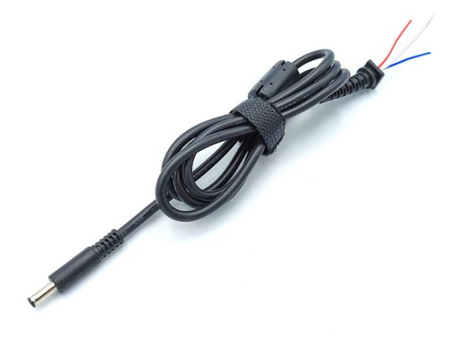 DC-кабель 4.5×3.0+Pin для Asus, Dell (45W/65W/90W), 3 дроти, феритовий фільтр, застібка