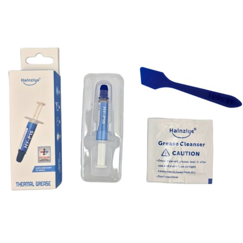 Термопаста Halnziye HY-P15 Carbon Gray, шприц 1 г, теплопровідність 15.2 Вт/м·К