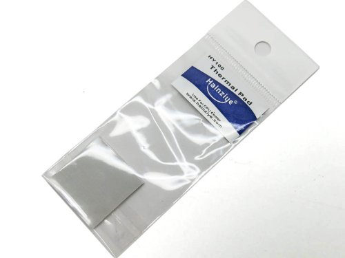 Силіконова термопрокладка для ноутбука Halnziye HY100 30×30×0.5 мм, 4 W/м·К, сіра