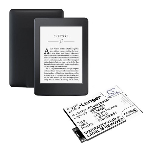 Акумулятор X-Longer 170-1032-01 (CS-ABD003XL) для Amazon Kindle 3 Kindle Graphite, 3500 mAh