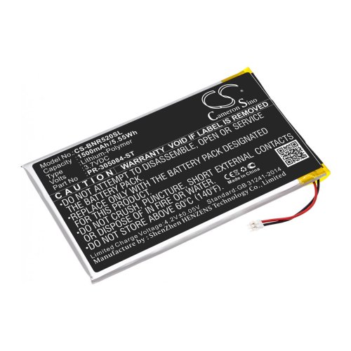 Акумулятор Cameron Sino PR-305084-ST (CS-BNR520SL) для Barnes & Noble GlowLight 3 BNRV520 1500 mAh