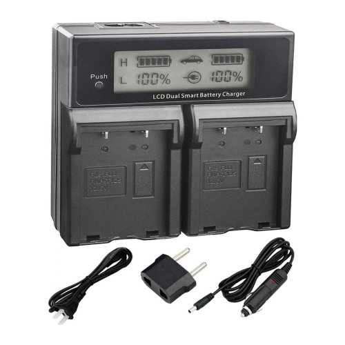 Зарядний пристрій KingMa на 2 акумулятори для Fujifilm NP-T125