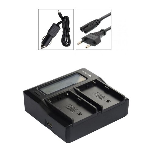 Зарядний пристрій KingMa на 2 акумулятори для Olympus BLM-1