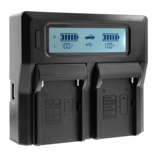 Зарядний пристрій KingMa на 2 акумулятори для Panasonic CGR-D08 CGR-D16 CGR-D54