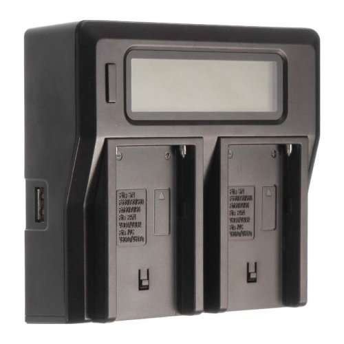 Зарядний пристрій KingMa на 2 акумулятори для Sony NP-FM50 NP-FM500 NP-FM70 NP-FM90