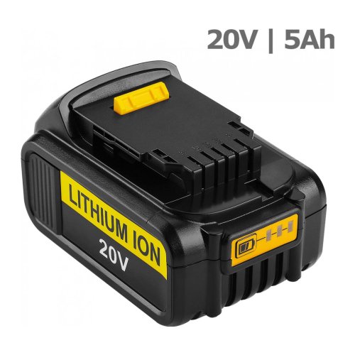 Акумулятор DCB200 20V 5.0Ah для DeWALT DCD/DCF/DCG/DCS, сумісний DCB206/201/203/204 Replacement