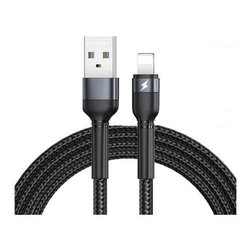 Кабель Remax RC-124i Black USB–Lightning для iPhone, 1 м, 2.4 A (Jany Series)