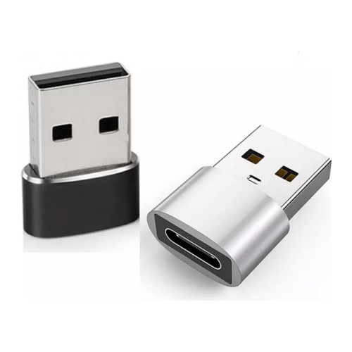 Адаптер Mindpure USB‑A → Type‑C, сріблястий