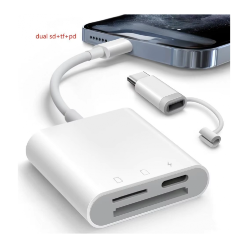 Кардрідер Mindpure 3-в-1 USB‑C: SD/TF + PD зарядка