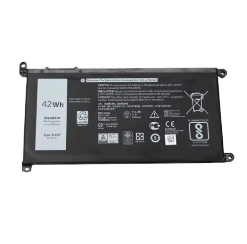 Акумулятор для ноутбука Dell 51KD7 Chromebook 11 3180 3189 3100 5190 11.4V 42Wh