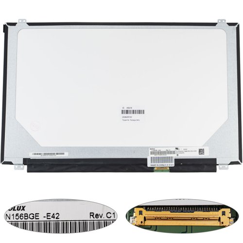 Матриця 15.6" N156BGE-E42 1366×768 eDP 30pin LED Slim матова, роз’єм справа внизу (renew)