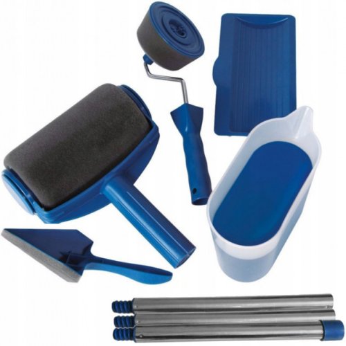 Набір універсальних малярних валиків PAINT ROLLER 2 шт: ванночка для фарби та шпатель