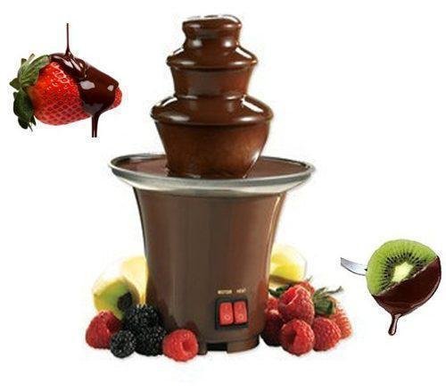Домашній міні шоколадний фонтан для фондю Mini Chocolate Fondue Fountain