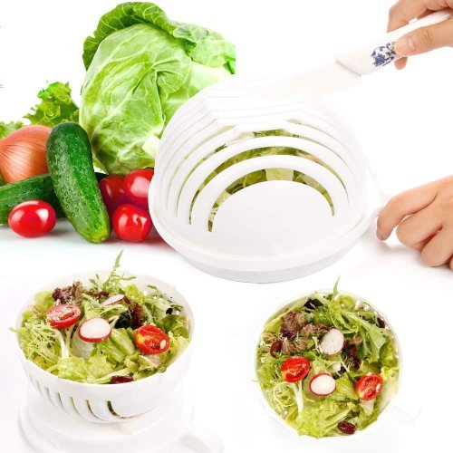 Салатниця-овочерізка Salad Cutter Bowl для швидкого шаткування овочів і салатів