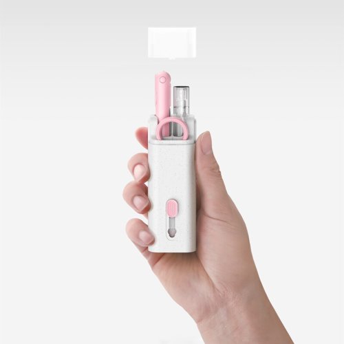 Набір для чищення електроніки 7в1: щітка для клавіатури, навушників, монітора, смартфона, ноутбука