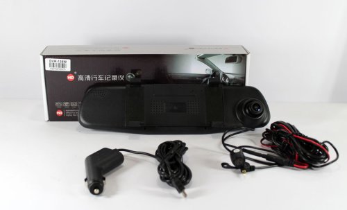 Відеореєстратор-дзеркало DVR 138W для авто з камерою заднього виду