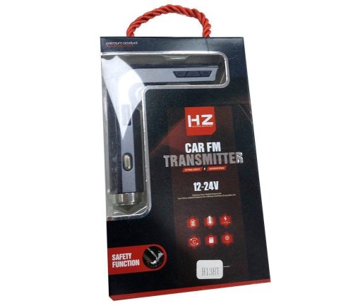Автомобільний FM-трансмітер H13BT з Bluetooth, USB, AUX і microSD