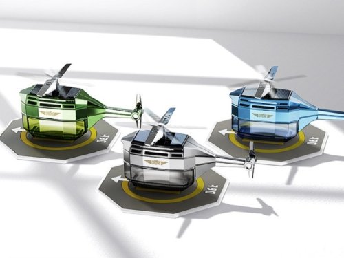 Автоароматизатор Drone «Вертоліт» на сонячній батареї, обертання 360°