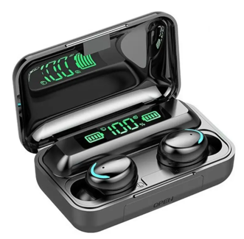 Бездротові TWS навушники BTH-F9-5 з сенсорним керуванням і кейсом-зарядкою з цифровим дисплеєм (Bluetooth)