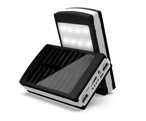 Сонячний Power Bank 50000 mAh з LED-ліхтариком — портативний зарядний пристрій
