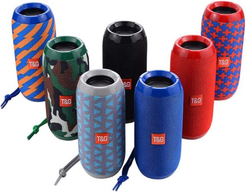 Портативна стереоколонка Bluetooth T&G TG117 для відпочинку й дому, бездротова водостійка