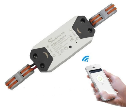 Wi‑Fi реле Smart Home 10A — смарт вимикач для розумного дому, керування з додатку iOS/Android