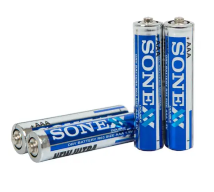 Сольові батарейки SONEX AAA (R03) міні‑пальчикові, комплект 4 шт.