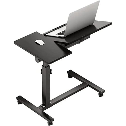 Наддиванний столик на коліщатках 64200 з подвійною стільницею T01 — мобільний і зручний