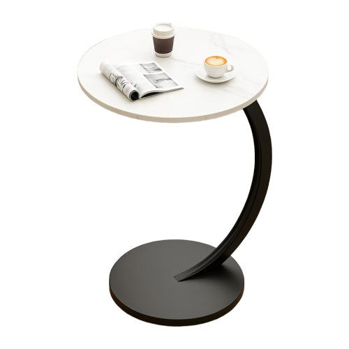 Приставний журнальний/кавовий столик C-подібний 64224 для дивана та ліжка