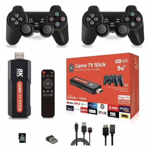 Ігрова консоль TV Game Stick X9 64GB, 30000 ігор, 2 бездротові джойстики