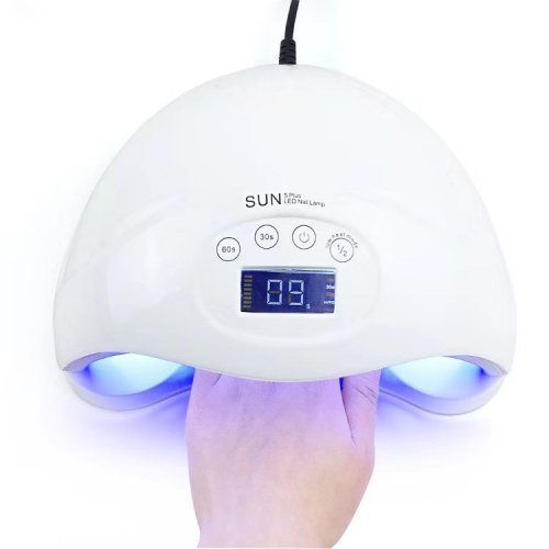 LED-лампа SUN 5 для манікюру 48W з LCD-дисплеєм для полімеризації гелю та гель-лаків