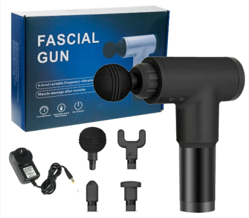 Портативний м’язовий масажер-пістолет Fascial Gun KH-320, ручний вібромасажер для фасцій