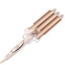 Плойка GEEMY GM-1988-25 «3 хвилі» 25 мм — потрійна хвиля для локонів та укладки