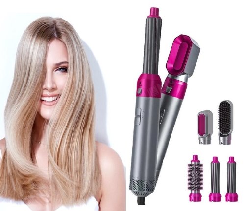 Повітряний мультистайлер Hot Air Styler 5-в-1: сушіння, випрямлення, обʼєм і локони з насадками