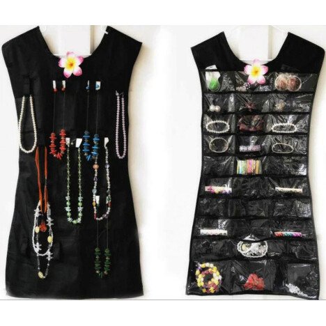 Двосторонній підвісний органайзер‑сукня для прикрас і аксесуарів, багатофункціональний
